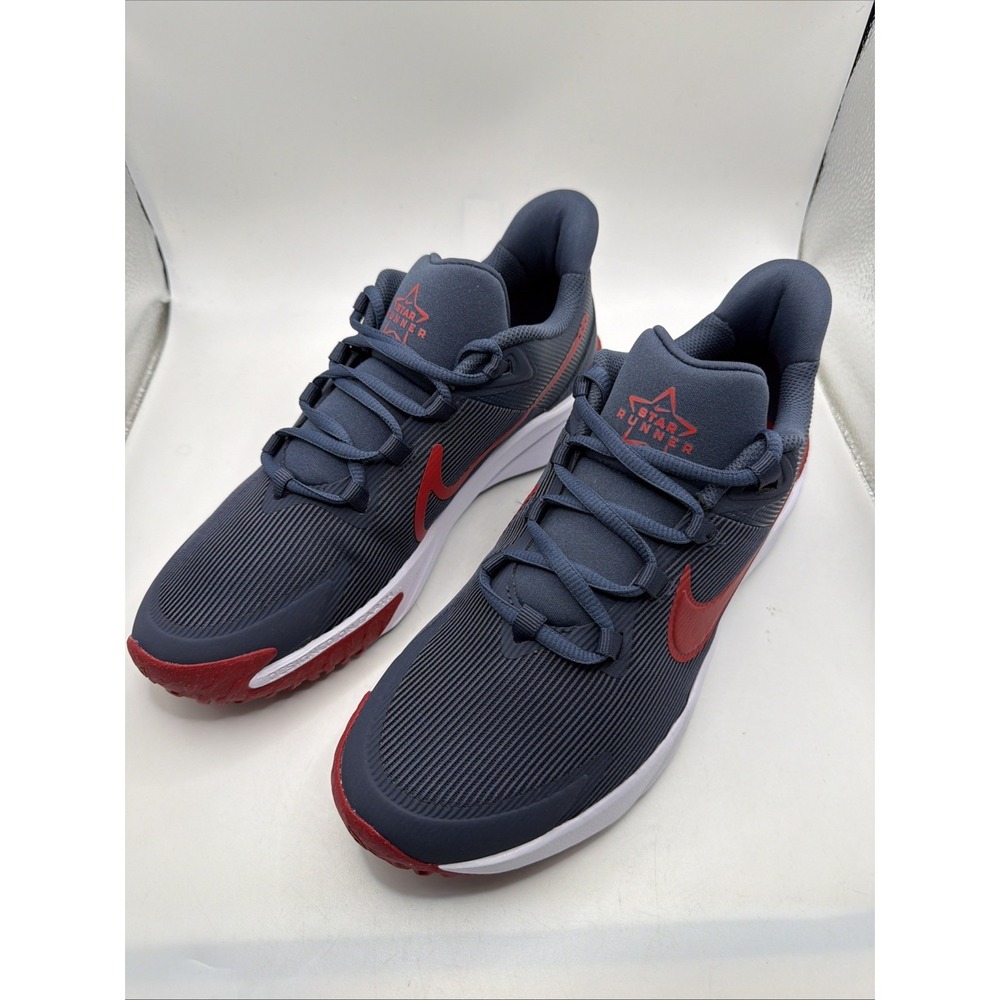 Nike Star Runner 4 NN GS Youth Size 7Y Thunder Blue Red Running Shoes DX7615-406